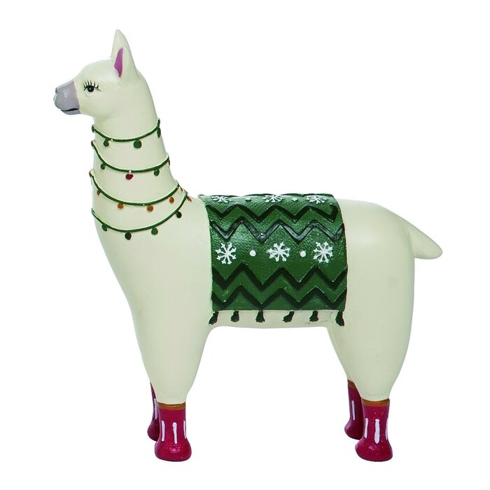 christmas llama statue